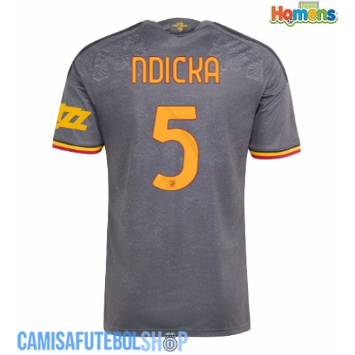Camisa de time de futebol AS Roma Evan Ndicka #5 Replicas 3º Equipamento 2026-27 Manga Curta
